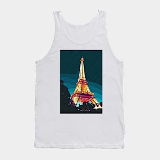 Eiffel Tower Hatching Tank Top